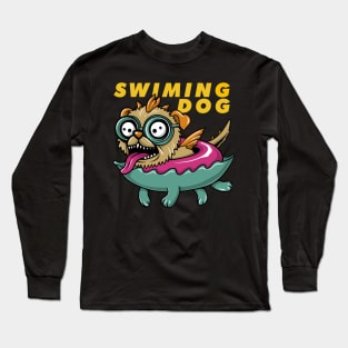 Swimming Dogs Long Sleeve T-Shirt